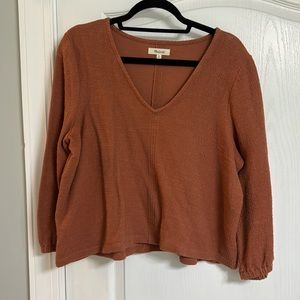 Madewell textured cropped shirt